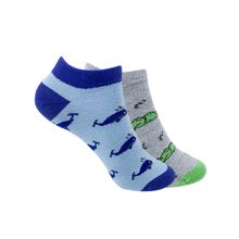 Mint & Oak In The Water Ankle Length Socks For Women - Pack Of 2 - Multi-Color (Free Size)