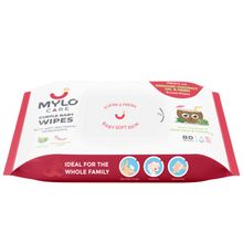 Mylo Care Gentle Baby wipes with 98% Pure Water, Coconut Oil & Neem Without Lid - Pack of 1