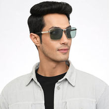 Vincent Chase Green Rectangle Polarized & UV Protected Unisex Sunglasses