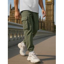 Bewakoof Air 1.0 Men's Green Oversized Cargo Joggers