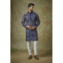 Abees Blue Embroidered Kurta with Pant