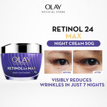 Olay Retinol 24 Max Anti Ageing Night Cream, Visibly Reduces Wrinkles In 7 Nights, Fragrance Free