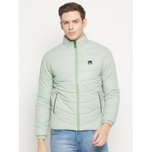 SPIRIT Mens Light Green Solid Full Sleeve Jacket