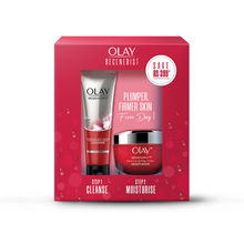 Olay Regenerist Giftpack - Day Cream + Cleanser, Plump Bouncy Skin With Hyaluronic Acid & Peptides