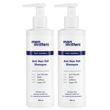 Man Matters Anti Hair Fall Shampoo For Men DHT Blocker Sulphate & Paraben Free - Pack Of 2