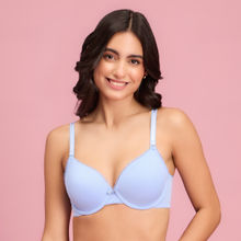 Nykd by Nykaa The Sweetheart Neckline Wired Bra - Light Blue NYB291