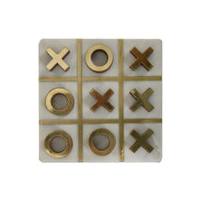 Manor House Tic Tac Toe Marble And Metal- Knots And Crosses - 6 Inches
