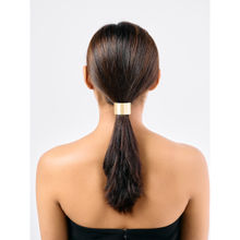 Pipa Bella by Nykaa Fashion Gold Metal Trim Hair Tie
