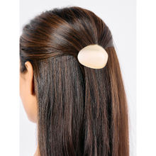 Pipa Bella by Nykaa Fashion Gold Solid Dome Hair Clip