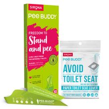 Peebuddy Stand and Pee with Toilet Seat Cover Combo