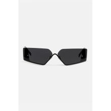 Snitch Rectangle Full Rim Black Lens Sunglasses