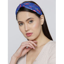 Blueberry Floral Printed Blue Color Hair Band