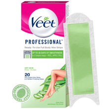 Veet Full Body Waxing Kit Easy-Gelwax Technology Dry Skin - 20 Strips
