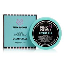 Pink Woolf Luxury Shaving Soap - Refill (Oceanic Blue)