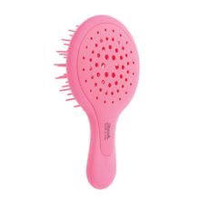 JANEKE Professional Silicone Bag Hair Brush - Fluo Fuchsia