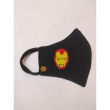 Diya Aswani Black Iron Man Mask