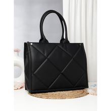 DonaBella Karsyn Tote Bag for Women with Laptop Space - Black (L)
