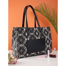 DonaBella Vienna Tote Bag for Women - Black (M)