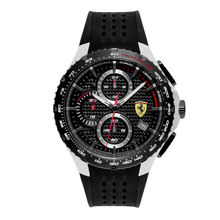 Scuderia Ferrari Pista Chronograph Black Round Dial Men's Watch (0830732)