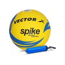 Vector X Spike Yellow Volleyball With Pump (4)