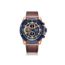 Alexandre Christie AC 6506 MCL Chronograph Watch For Men - Blue Rose Gold (M)