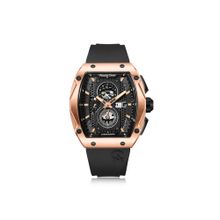 Alexandre Christie AC 6608 MCR Chronograph For Men – Elegant Black Rose Gold (M)