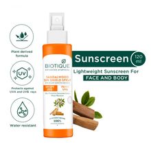 Biotique Sandalwood Sunsheild Spray 50+SPF UVB PA+++UVA
