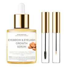 Noor Skincare Eyebrow & Eyelash Growth Serum With Natural Oils For Thickness & Volume