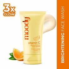 Moody Vitamin C Brightening Face Wash Cleanser With Niacinamide, AHA Grapefruit For Glowing Skin