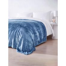 Anko Blue Premium Plush Single Bed Blanket