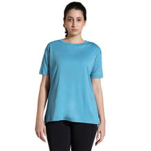 Silvertraq Women Blue FlowFit Oversized T-Shirt