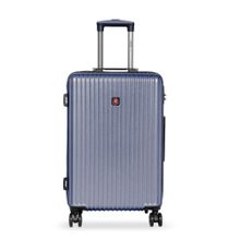 Swiss Brand RIGA Grey Color ABS Material Hard 24" Medium Trolley (M)