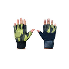 Body Smith Unisex Green Gym Gloves with Wrist Support (M)