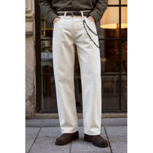 Snitch White Denim Loose Casual Jeans for Men