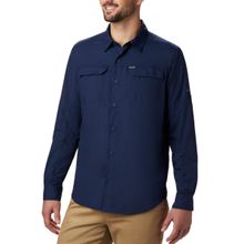Columbia Mens Navy Omni-Wick Silver Ridge2.0 Long Sleeve Shirt