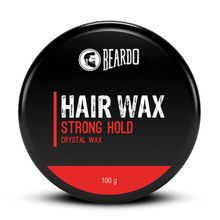 Beardo Stronghold Hair Wax for Men, Crystal Gel, Glossy Finish, Strong Hold Hair Styling Wax