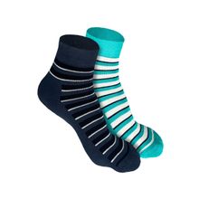 Heelium Bamboo Quarter 2 Pair Of Ankle Socks for Men-Multi Color