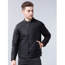 HIGHLANDER Men Black Solid Padded Jacket