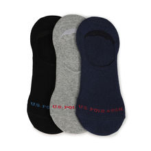 U.S. POLO ASSN. Silicone Grip No Show I646 Socks (Pack of 3)