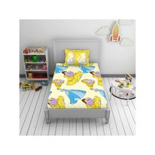 CORE Designed by SPACES Disney Cotton Machine Washable Great Value Single Bedsheet - Yellow