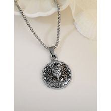 Estele Oxidised Hanuman Ji Locket Gehena Necklace