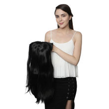 Thrift Bazaar's Weatherproof Long Blonde Highlighted Curls With Bangs Wig