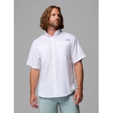 Columbia Men White Tamiami II Half Sleeves Shirt