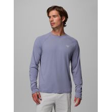 Columbia Men Blue Wild Cast Sun Full Sleeves T-shirt