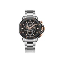 Alexandre Christie Men Chronograph Silver Round Watch (9603MCBTRBARG) (M)