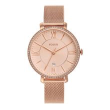 Fossil ES4628 Jacqueline Rose Gold Watch For Women