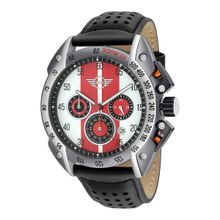 MINI Men White & Red Quartz Movement Chronograph Men's Watch 560506