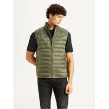 Levi's Men's Quilted Olive Puffer Jacket