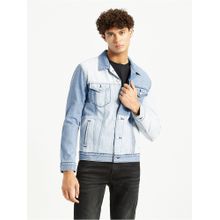 Levi's Men's Patchwork Light-Blue Trucker Denim Jacket