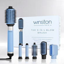 Winston 5 In 1 Hair Blow Brush Multi Styler For All Hair Types- Ice Blue